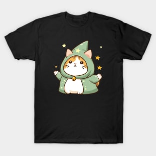 Cat Magician Kawaii Kitten Feline Magic T-Shirt